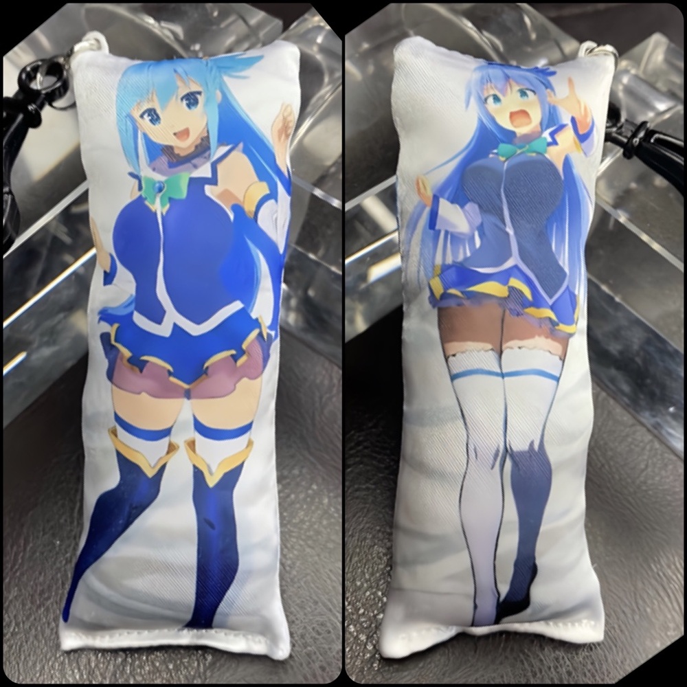 Handmade Anime Aqua Konosuba Body Pillow Plush Keychain